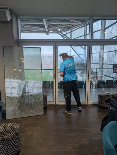 Leicester Tigers Glass replacement